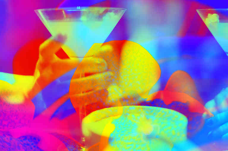 Blurred cocktails
